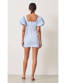 Bec & Bridge Anika Mini Dress in Sky Blue Size AU 6 for rent on The Volte - image 2