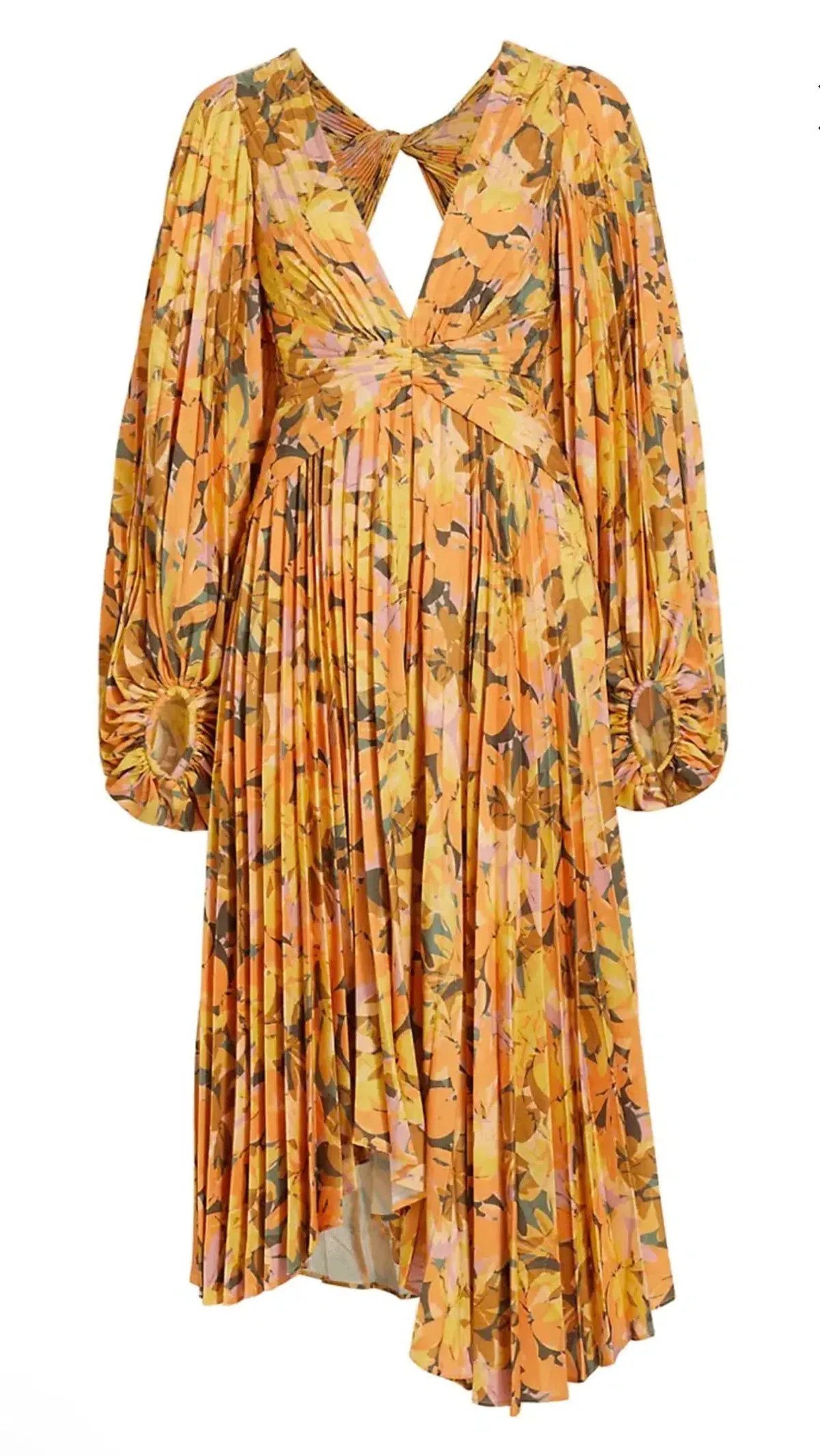 Acler Palms Midi Dress in Kaleidoscope Floral. Size 14 - Image 1