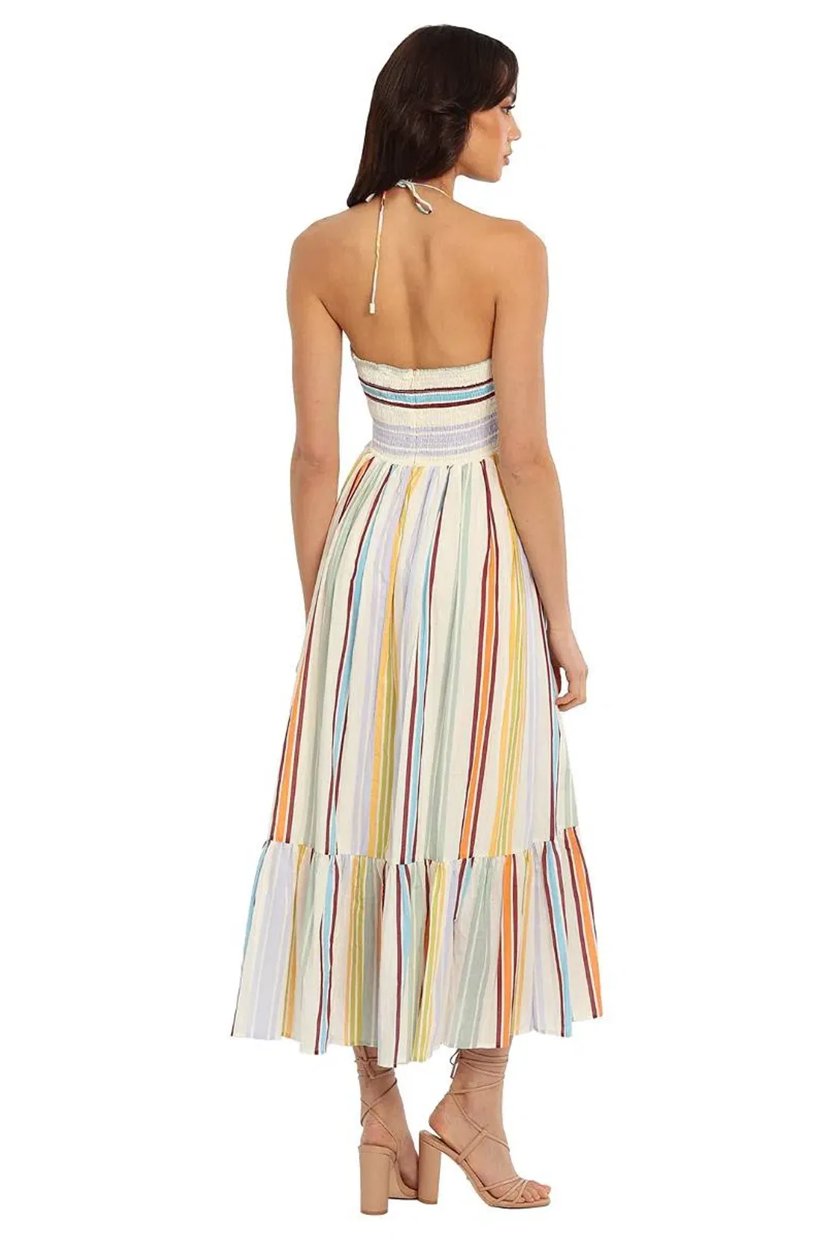 Alemais Axum Tuck Front Midi Dress Size 4 - Image 2