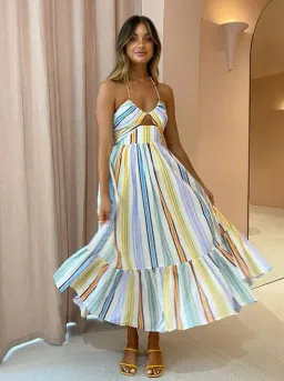 Alemais Axum Tuck Front Midi Dress Size 4 for rent on The Volte - image 6