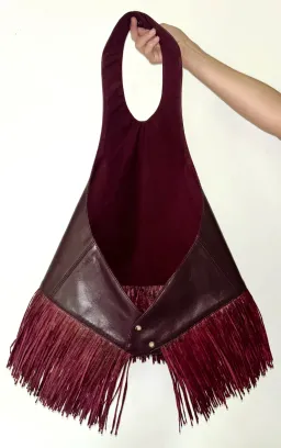 Holli Worldwide - Ana Leather Halter in Deep Bordeaux for rent on The Volte - image 5