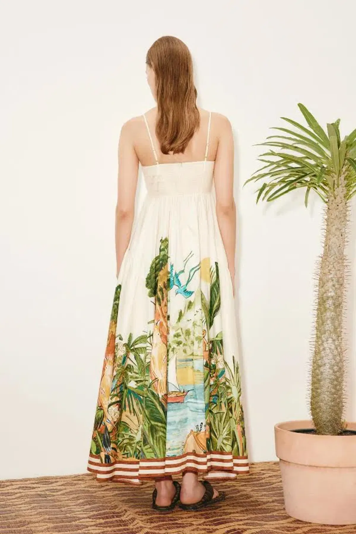🌿 BRAND NEW Alemais Toucan Tango Midi Dress - Size 12 - Floral Green & White 🌿 - Image 4