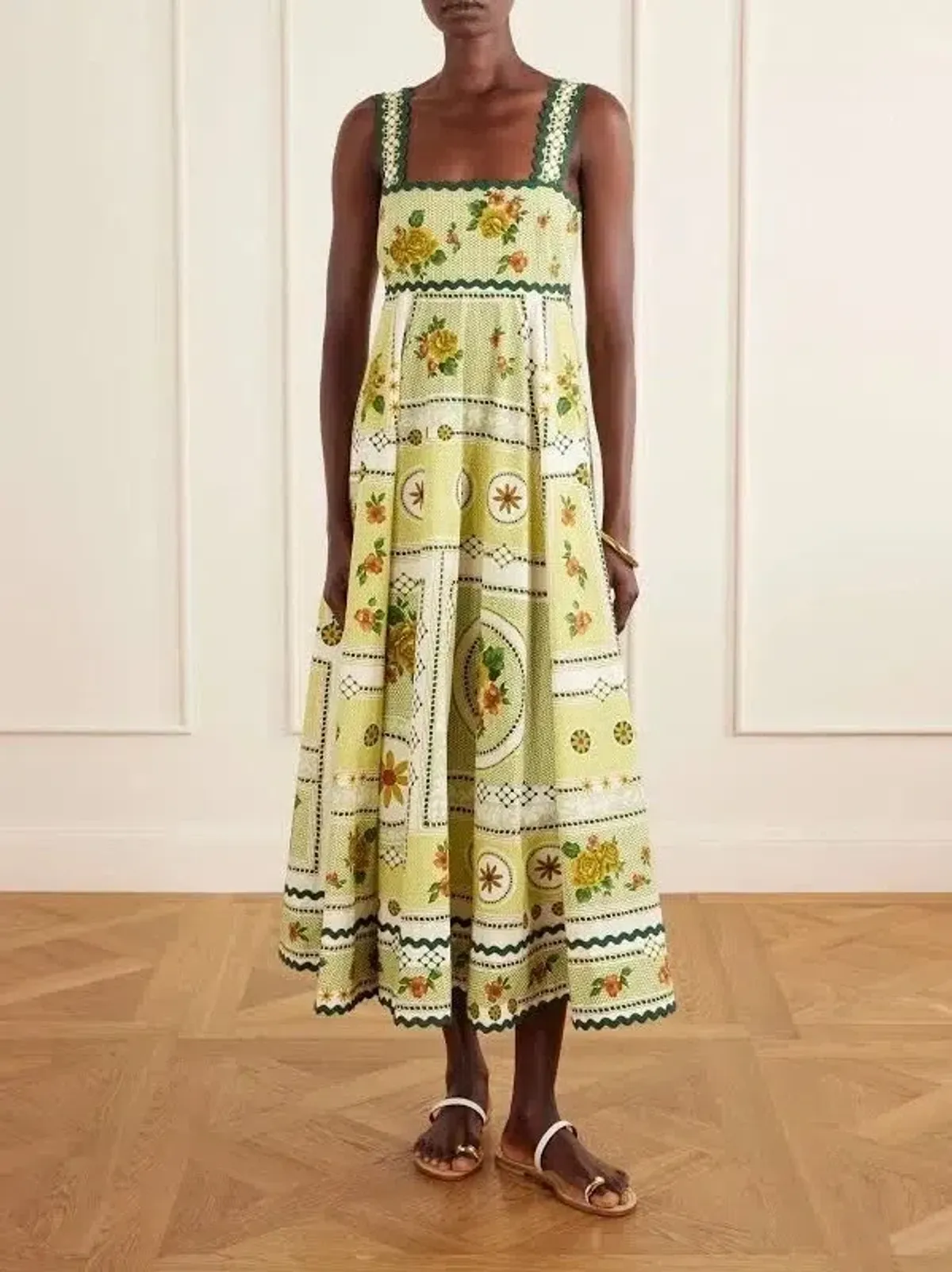 🍋 BRAND NEW ALEMAIS Dixie Summer Dress – Size 12 - Limoncello Yellow & Lime Green –  🍋 - Image 2