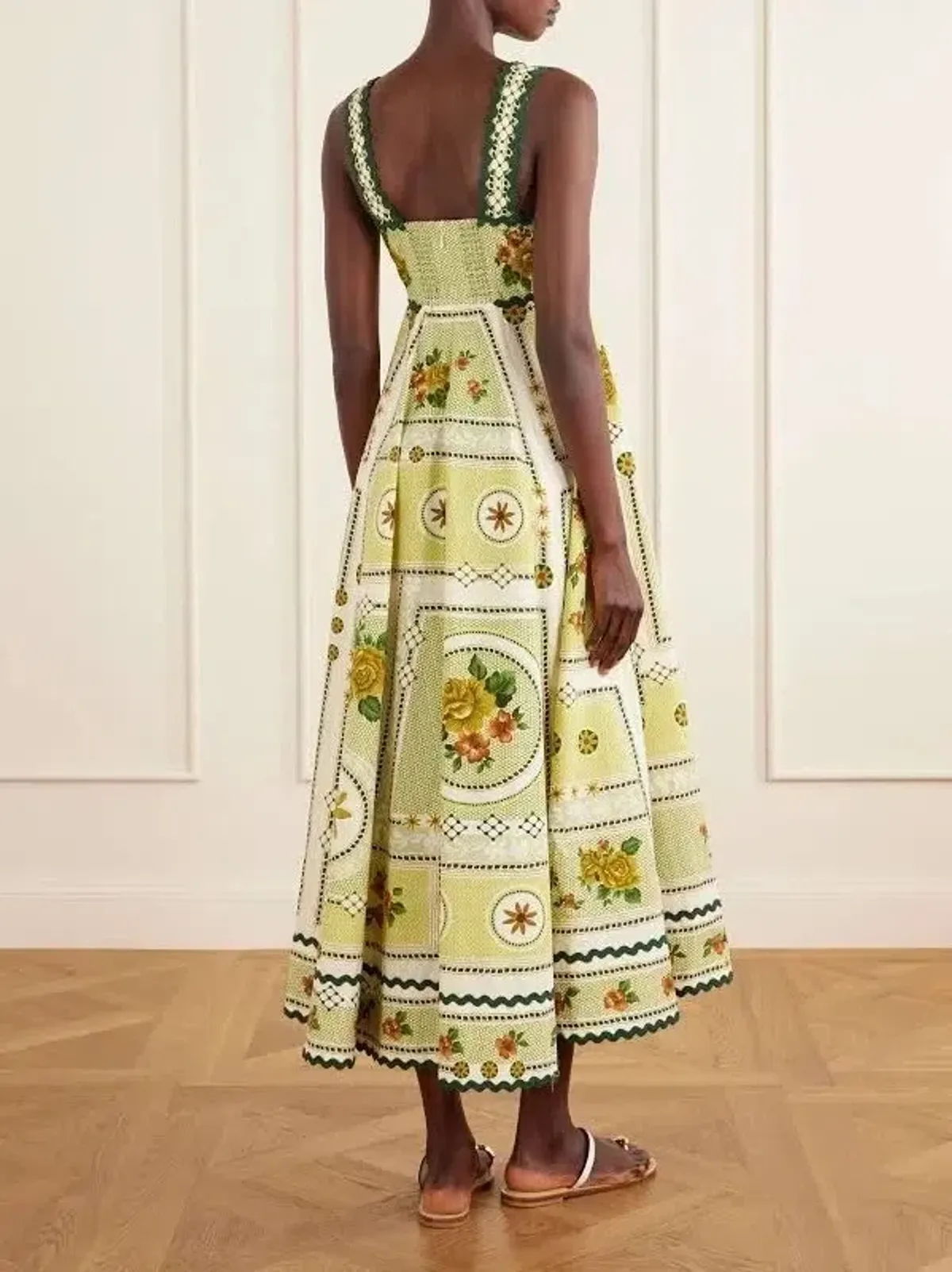 🍋 BRAND NEW ALEMAIS Dixie Summer Dress – Size 12 - Limoncello Yellow & Lime Green –  🍋 - Image 3