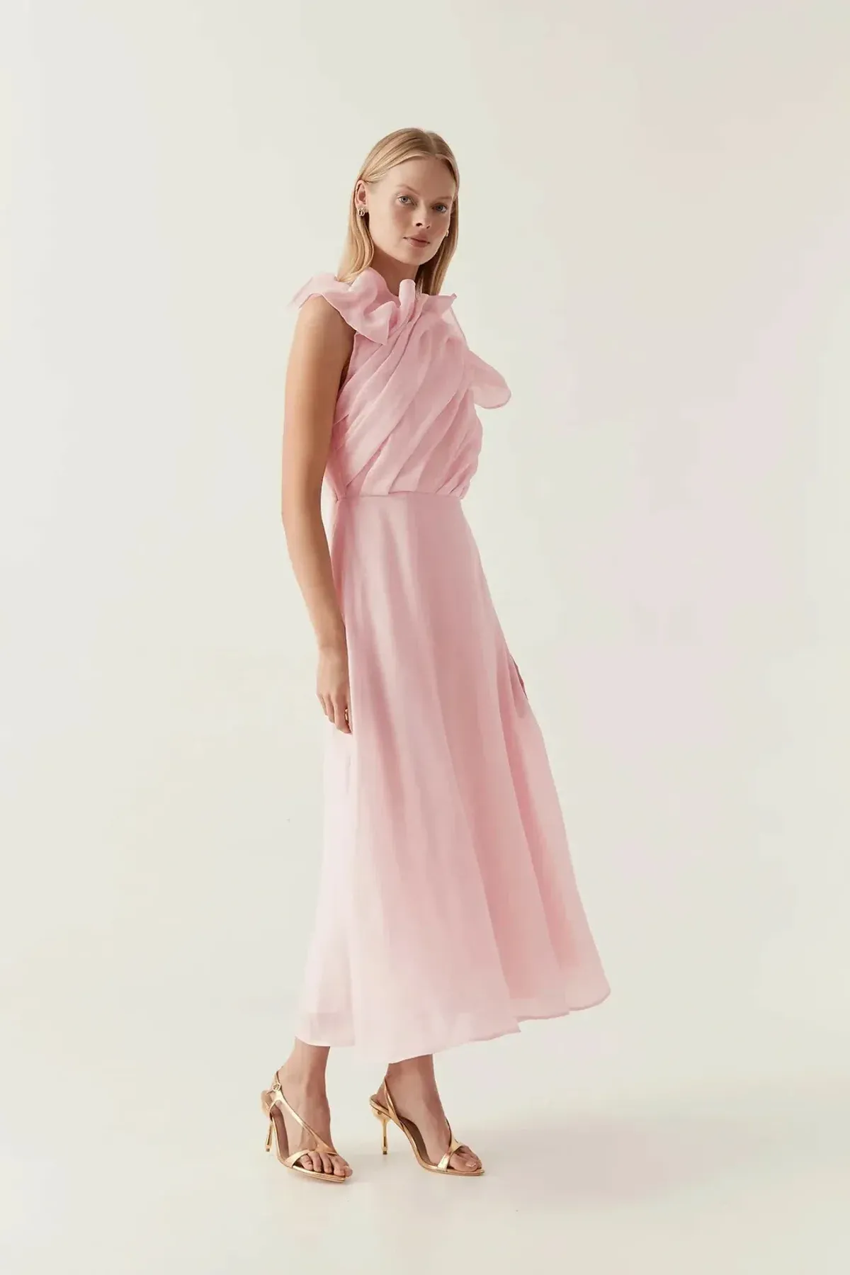 🌸 AJE Genesis Midi Dress – Soft Pink – Size 8 AU🌸 - Image 5