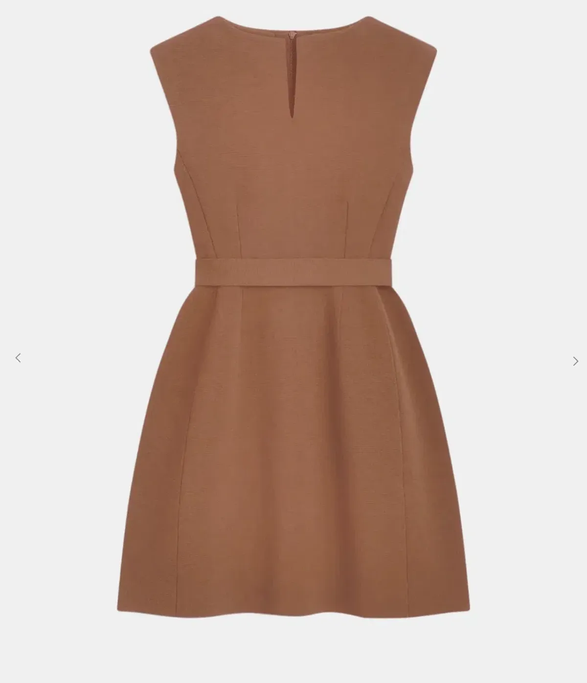 Scanlan Theodore Crepe Knit Cap Sleeve Mini Dress Spice Size XS - Image 6