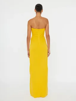 Arced Palm Strapless Dress for rent on The Volte - image 3