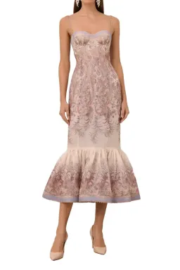 🪻 Zimmermann Alchemy Gown Size 1 - Size 10 AU - Cream Paisley Floral Formal Dress 🪻 for rent on The Volte - image 6