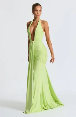 Rosetta Maxi Dress Lime for rent on The Volte - image 2