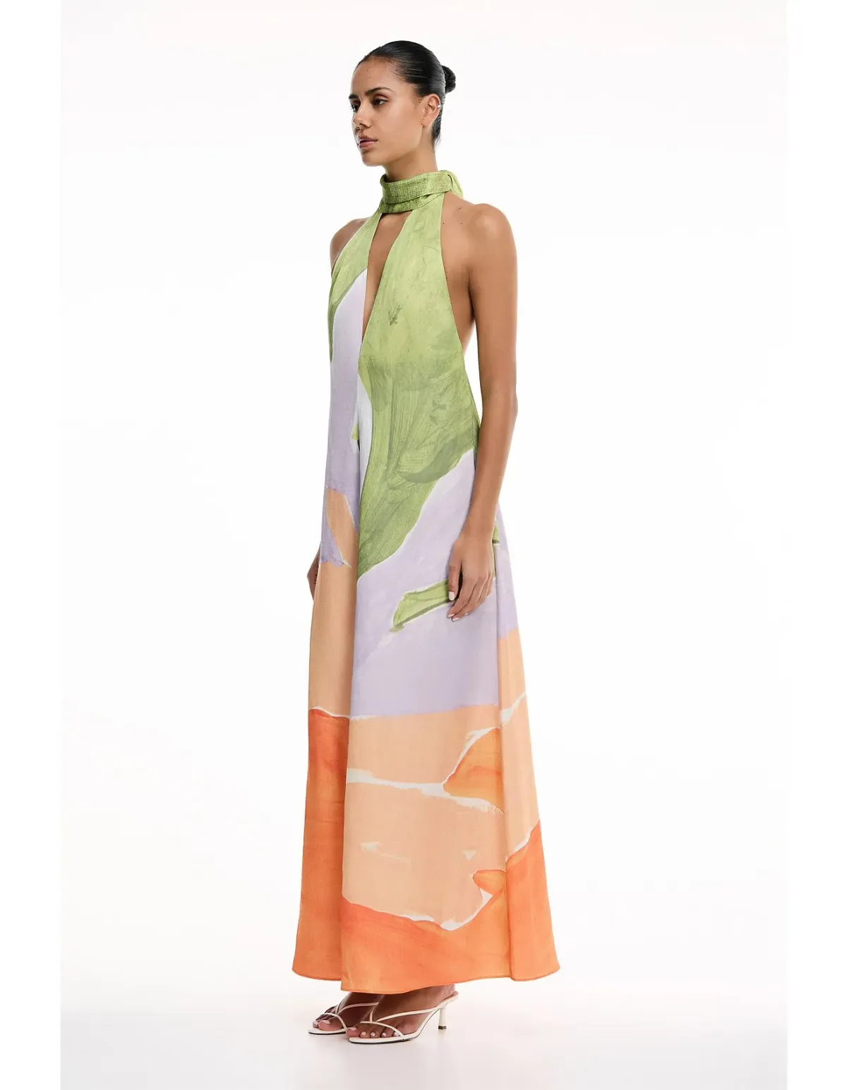 Significant Other Malina Maxi Dress Size 10 Stamped Poppy - Image 2