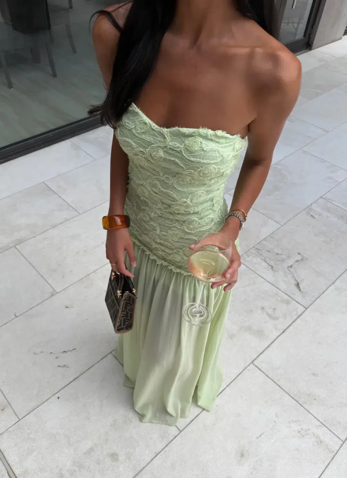 Jefrei Sei Renata Gown in Mint - S - Image 1