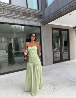 Jefrei Sei Renata Gown in Mint - S for rent on The Volte - image 2