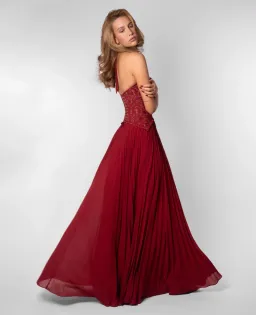 Fenity Gaia Gown - Red for rent on The Volte - image 2
