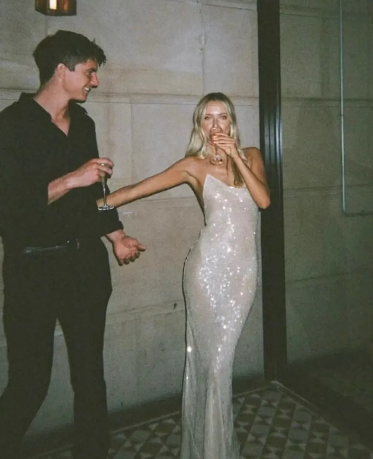 Rat & Boa Olympia Sequin Gown - S - Image 1