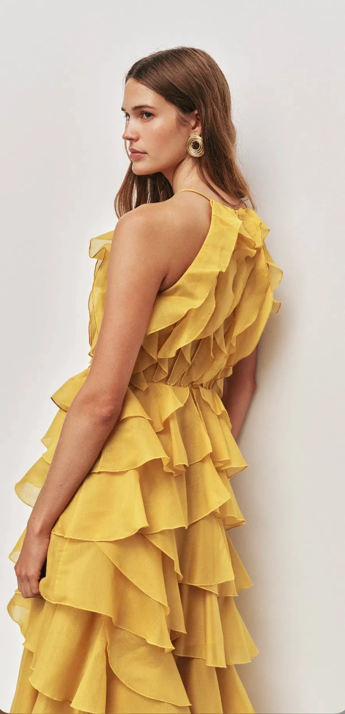 AJE - Cleo Gown in Chartreuse Size 10 - Image 4