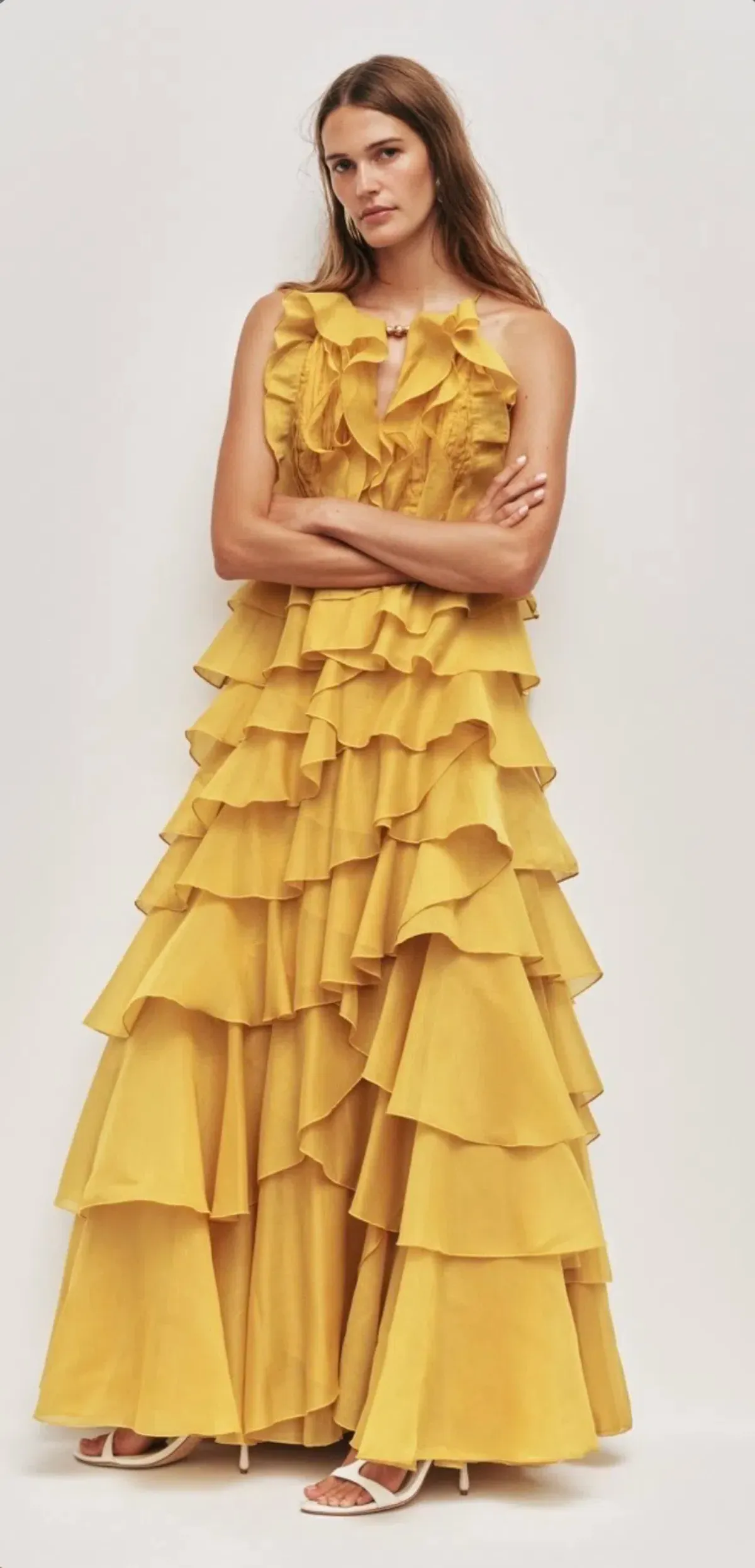 AJE - Cleo Gown in Chartreuse Size 10 - Image 1