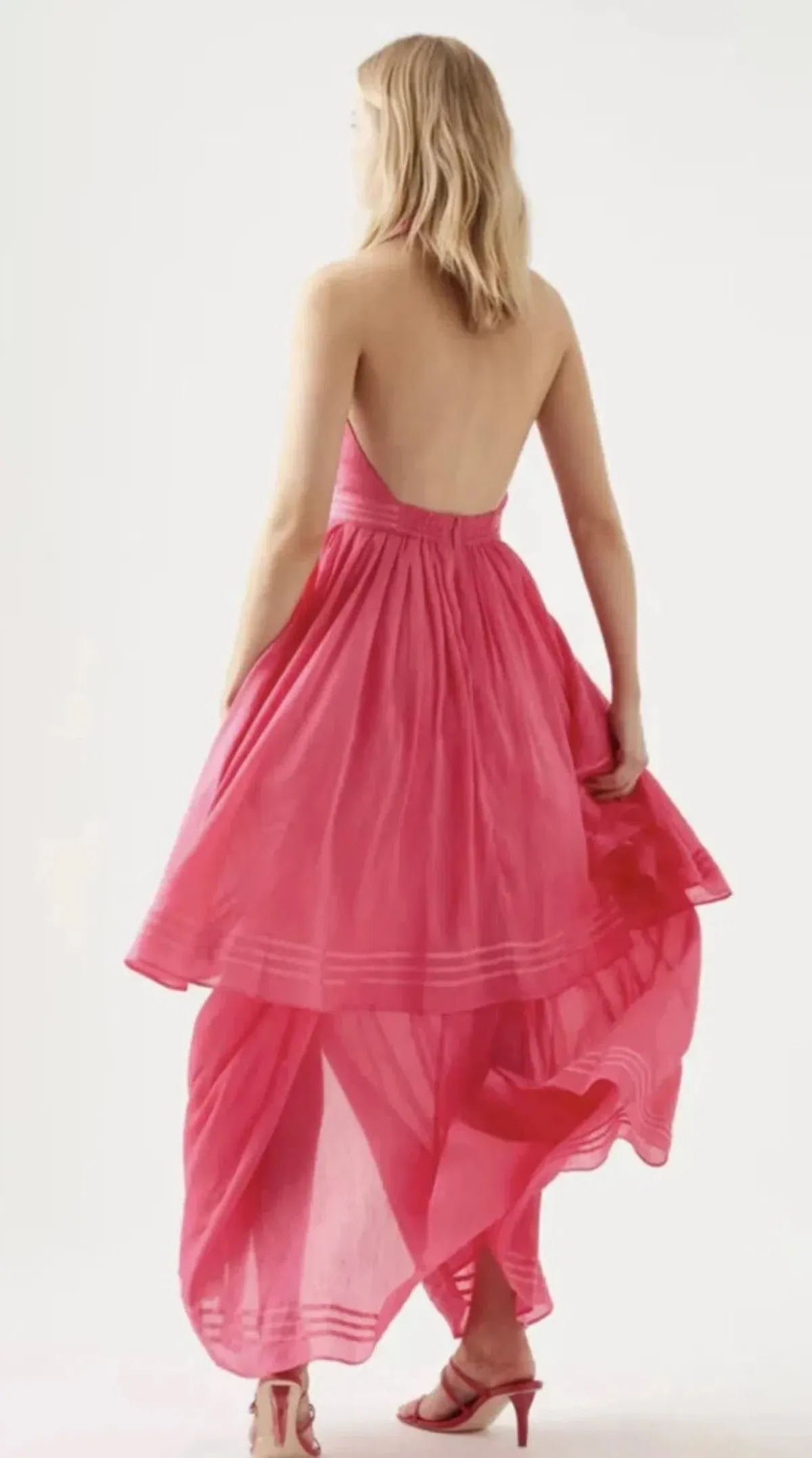 Aje Sienna Maxi Dress Berry Pink Size 14 - Image 2