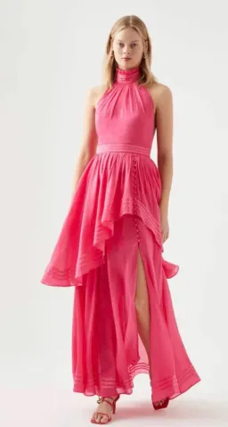 Aje Sienna Maxi Dress Berry Pink Size 14 for rent on The Volte - image 1
