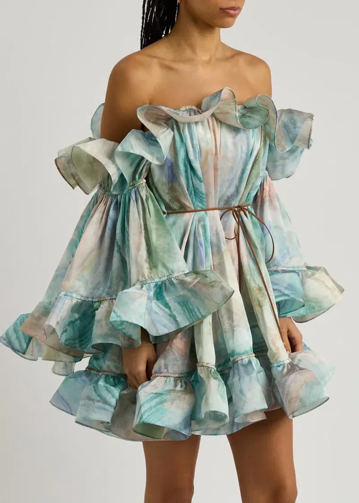 Zimmermann Illuminate Flounce Mini Dress - Image 3