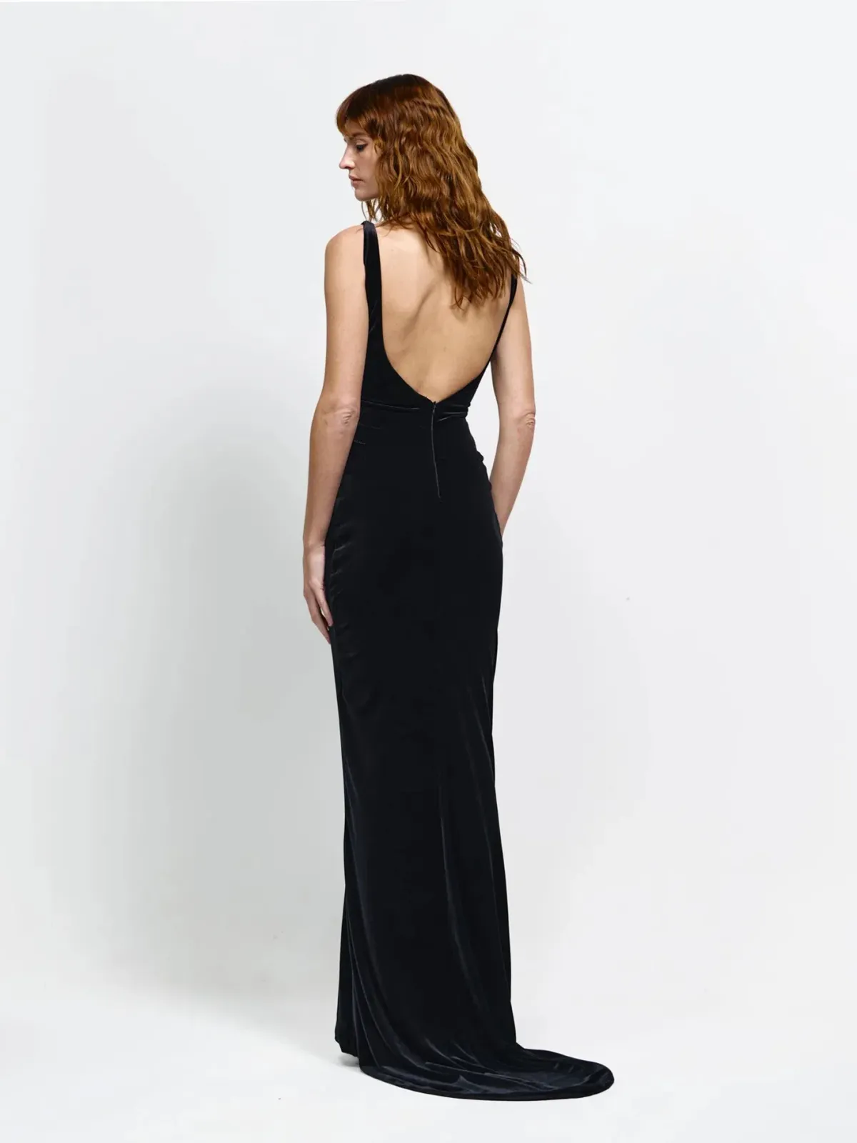 Effie Kats Adina Gown - Black Velvet - Image 4