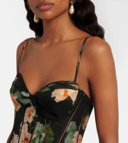 Zimmermann Luna Corset Midi Dress Black Floral Size AU 12 (3) for rent on The Volte - image 5