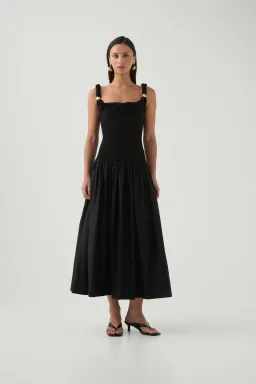 🖤 Aje HALYCON Midi Dress in Black - Size M / 10 AU 🖤 for rent on The Volte - image 1