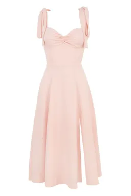 House of CB ALICIA Blush Pink Midi Sundress Size 8 for rent on The Volte - image 5
