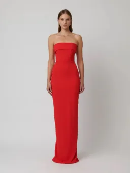Effie Kats Monroe Gown in Cherry Red Size XS/ AU6 for rent on The Volte - image 1