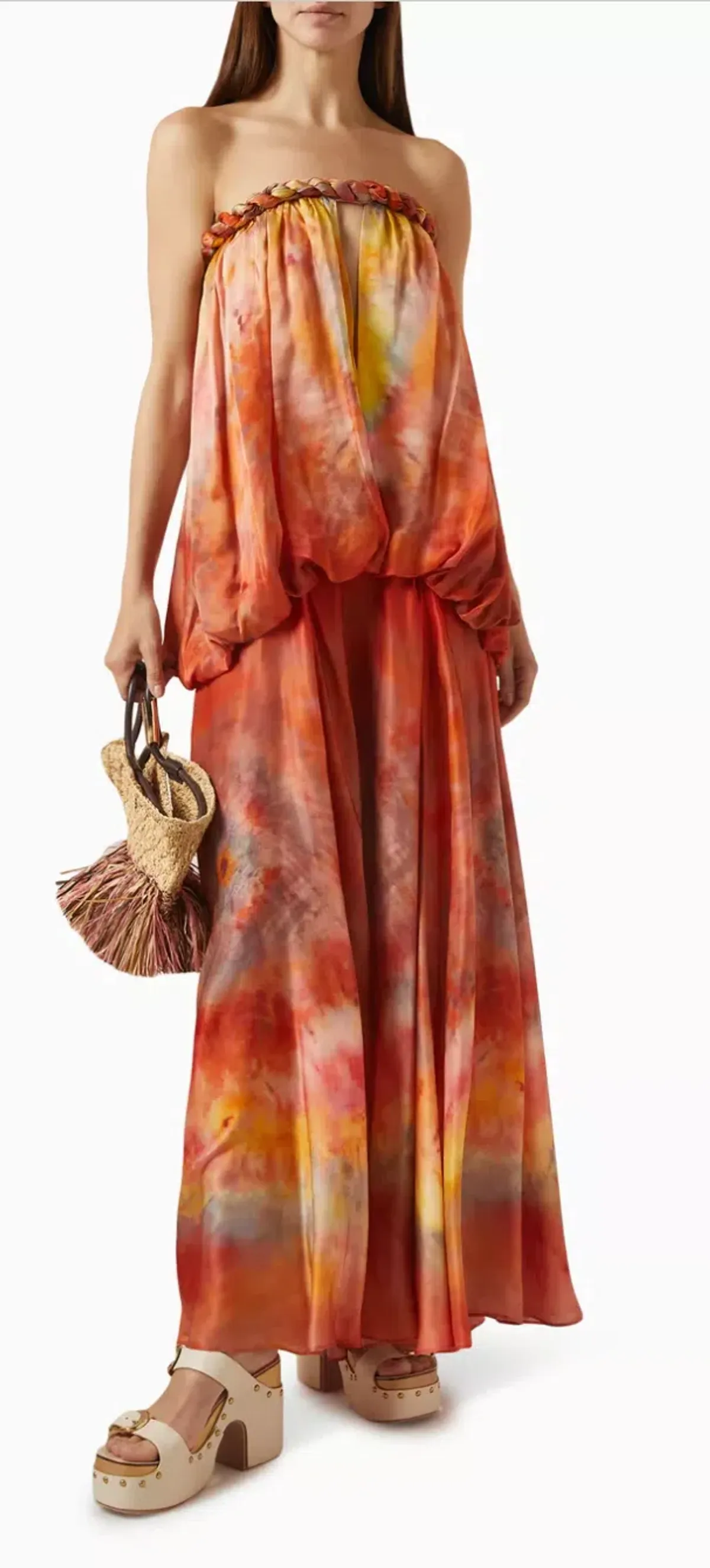 ZIMMERMANN Luna Twist Bandeau Gown in Silk - Image 2