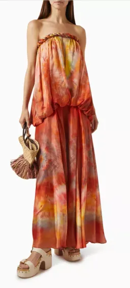ZIMMERMANN Luna Twist Bandeau Gown in Silk for rent on The Volte - image 2