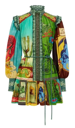 ALEMAIS SILK MINI DRESS SIZE 16 for rent on The Volte - image 2