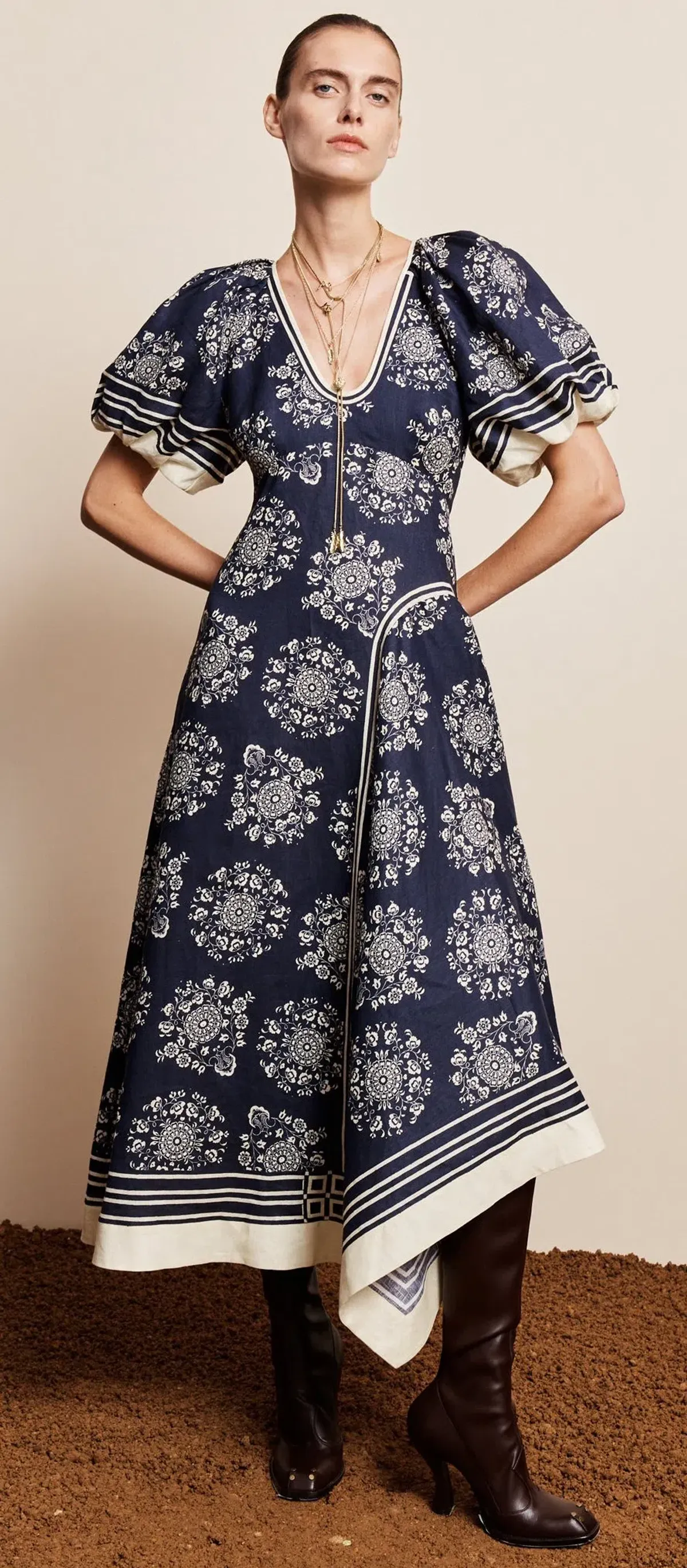 ALEMAIS BANDERRA MIDI DRESS SIZE 12 - Image 1