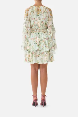 CAMILLA The Wildflower Wunderland Short Waistband Dress With Ruffle Sleeve for rent on The Volte - image 7