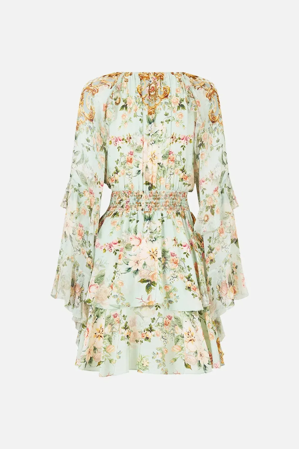 CAMILLA The Wildflower Wunderland Short Waistband Dress With Ruffle Sleeve - Image 5
