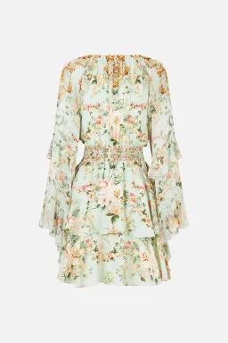 CAMILLA The Wildflower Wunderland Short Waistband Dress With Ruffle Sleeve for rent on The Volte - image 5