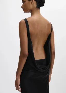 Beare Park Bobby Gown Black Maxi 100% Silk Size 8  for rent on The Volte - image 2