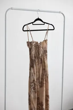 House of CB Aiza Cream Floral Print Maxi Dress for rent on The Volte - image 4