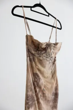 House of CB Aiza Cream Floral Print Maxi Dress for rent on The Volte - image 7
