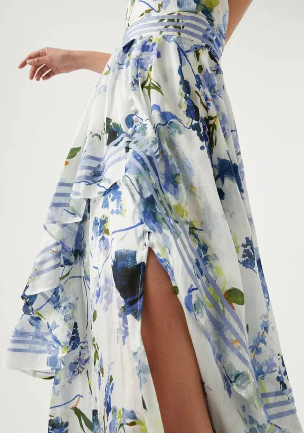 Aje Sienna Maxi Dress Lavenders Of Provence AU 12 - Image 3