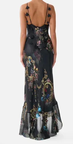 V Neck Slip Dress With Flounce Hem - size 8 for rent on The Volte - image 1