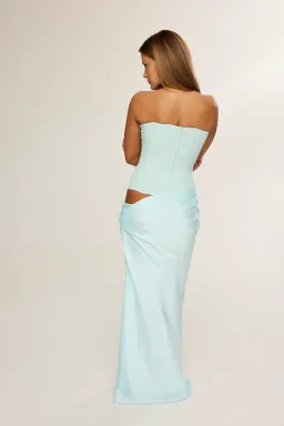 HNTR the Label Huxley Gown Aqua in Small for rent on The Volte - image 2