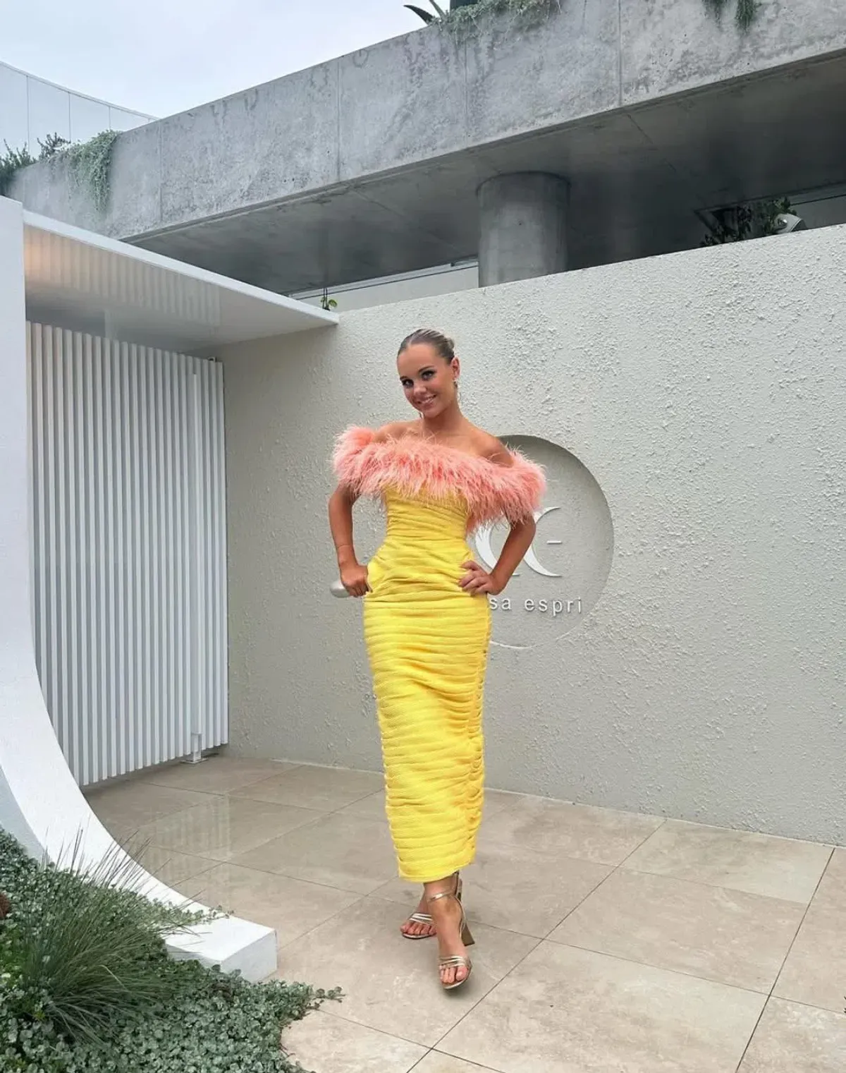 Rachel Gilbert Zion Midi Dress in Lemon Size 1/AU8 - Image 6