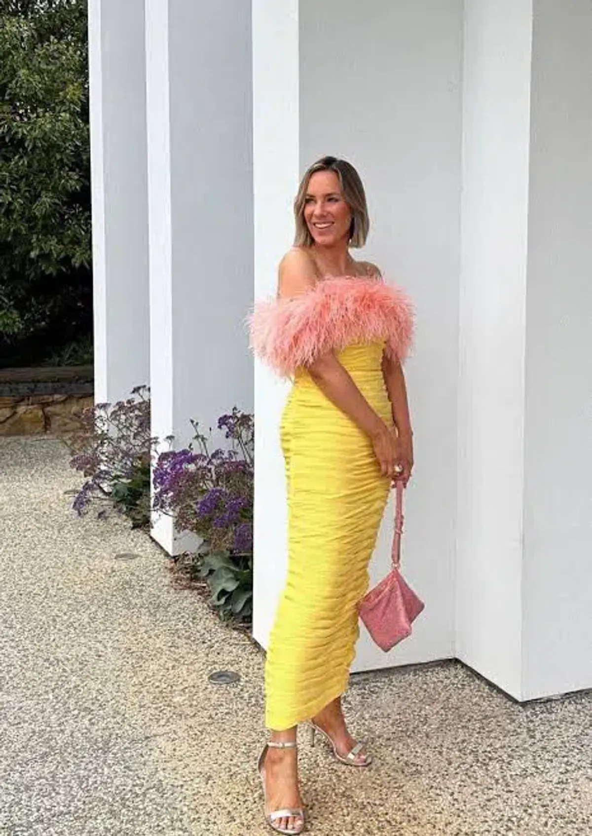 Rachel Gilbert Zion Midi Dress in Lemon Size 1/AU8 - Image 1