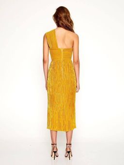 Alice McCall Power Lady Dress Mustard Yellow Size 6 for rent on The Volte - image 3