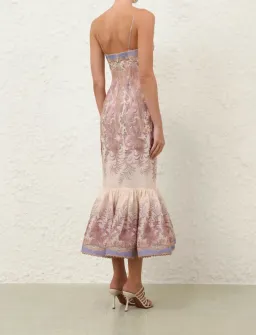 Zimmermann Alchemy Gown Dress Cream Paisley Size 0P / AU 6 for rent on The Volte - image 4