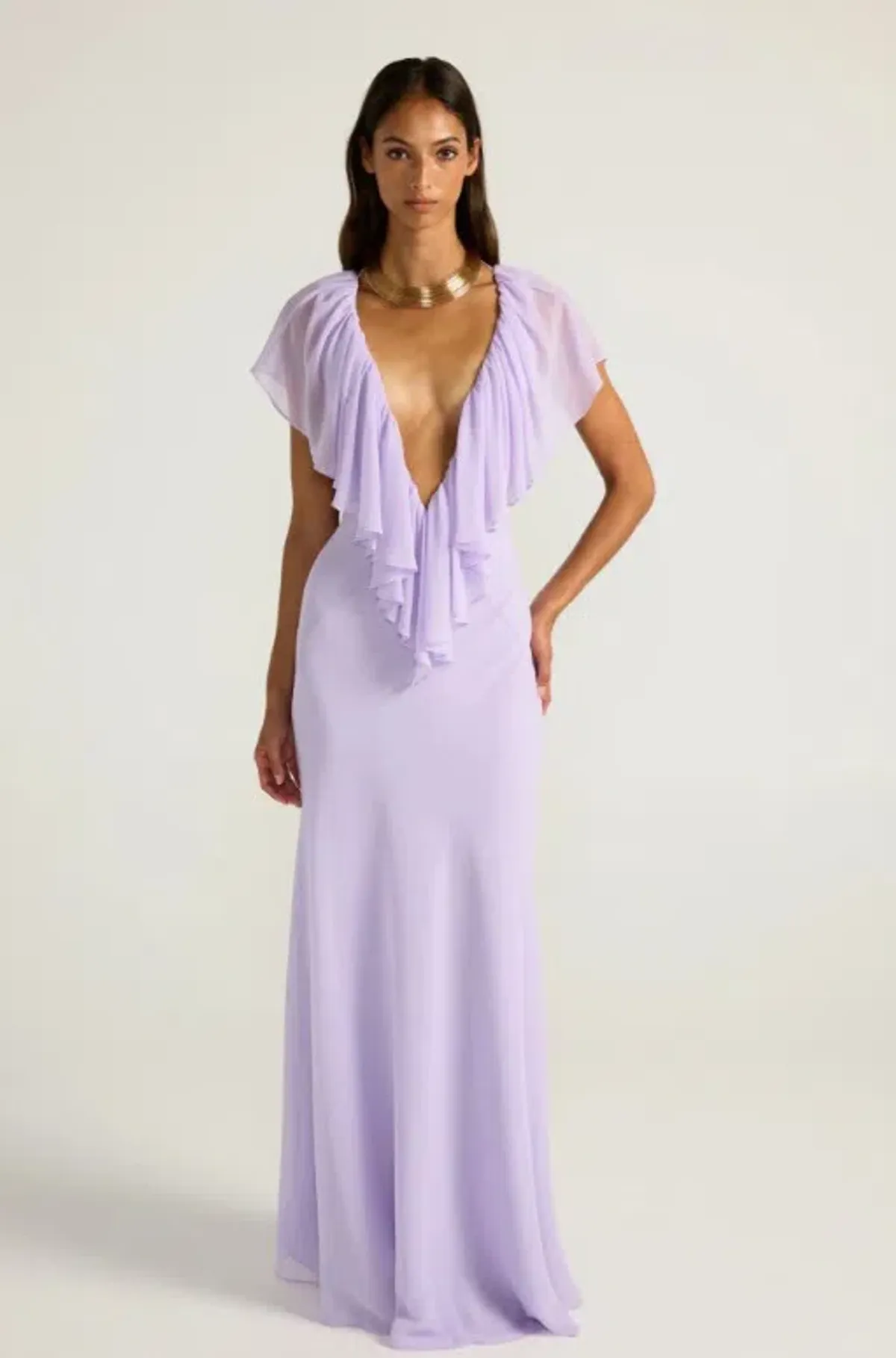 Ance Gria Clover Gown in Lavender Size 10 - Image 1