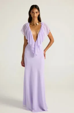 Ance Gria Clover Gown in Lavender Size 10 for rent on The Volte - image 1