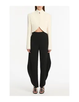 Carla Zampatti Black Crepe Petal Pant Size 6 AU for rent on The Volte - image 1