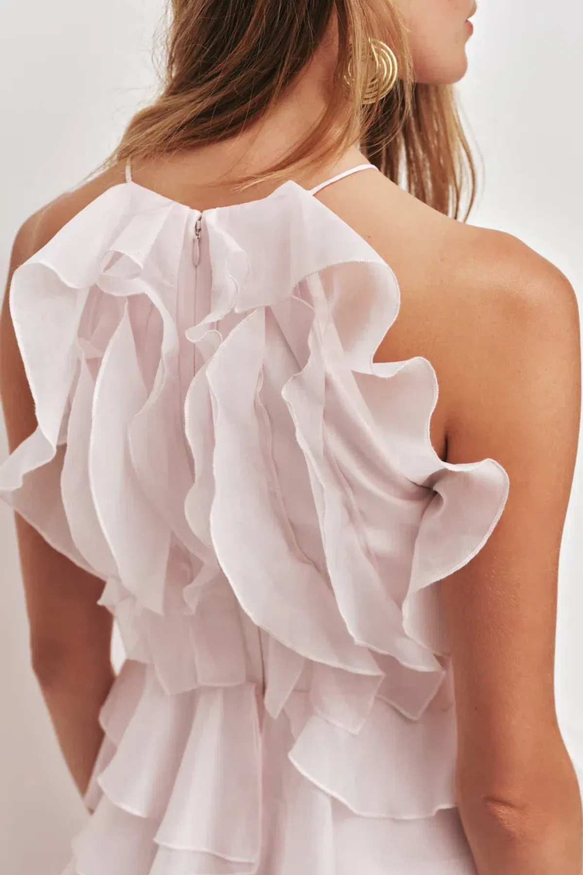 🌸 Aje Cleo Gown in Pastel Pink - Size 10 - Ruffle Tiered Maxi Dress 🌸 - Image 5
