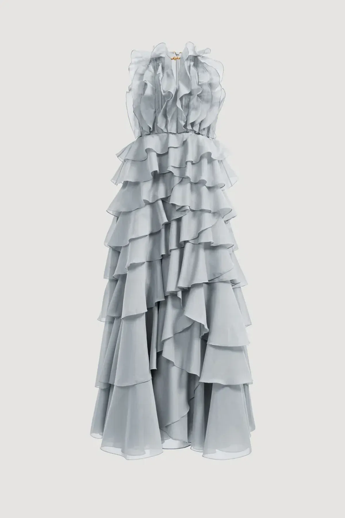 💧 Aje Cleo Gown in Duck Egg Blue - Size 8 - Ruffle Tiered Maxi Dress 💧 - Image 7